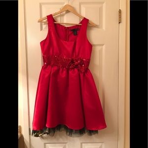 Juniors red dress